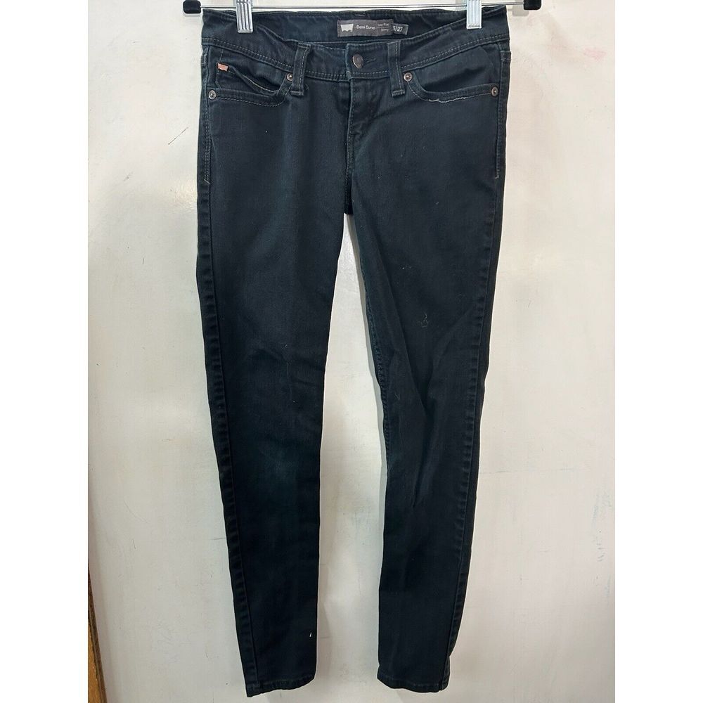 Levi's Demi Curve Low Rise‎ Bootcut Skinny 5/27 Black Stretch